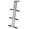 Escalera telescópica de 3 peldaños DIVER, negra