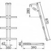 Escalera telescópica de 3 peldaños DIVER, negra - N°3 - comptoirnautique.com