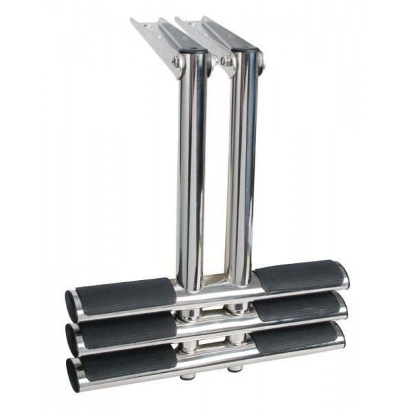 Escalera telescópica de 3 peldaños DIVER, negra - N°4 - comptoirnautique.com