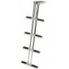 Scala telescopica DIVER a 4 gradini, nera