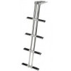 Scala telescopica DIVER a 4 gradini, nera - N°1 - comptoirnautique.com