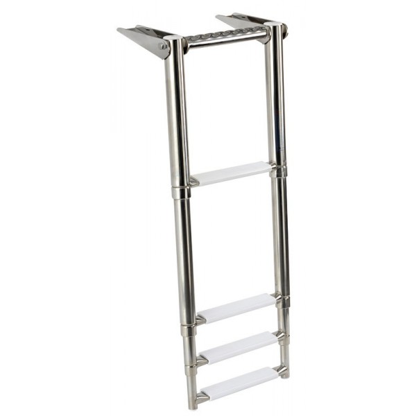 Flat telescopic ladder-shape 4 steps - N°1 - comptoirnautique.com