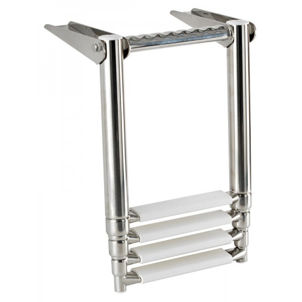 Flat telescopic ladder-shape 4 steps - N°2 - comptoirnautique.com