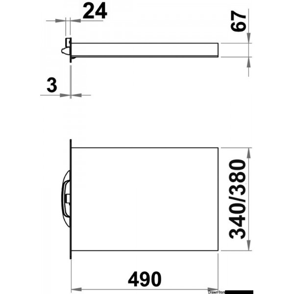 Scala retrattile in AISI316 con 4 gradini larghi - N°4 - comptoirnautique.com