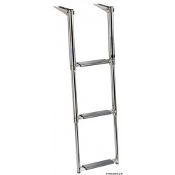 Flat telescopic ladder-oval...
