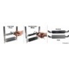 Flat telescopic ladder-oval tube shape 3 steps - N°4 - comptoirnautique.com
