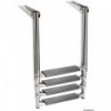 Flat telescopic ladder-oval tube shape 4 steps - N°1 - comptoirnautique.com