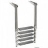Echelle télescop.plate-forme tubes ovals 5 marches