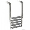 Echelle télescop.plate-forme tubes ovals 5 marches - N°1 - comptoirnautique.com