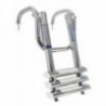 Scala telescopica a 3 gradini con maniglie