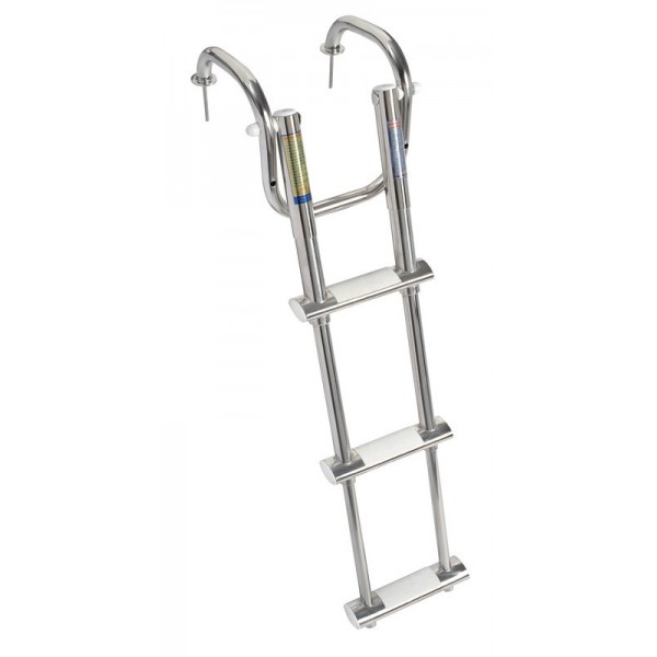 Escalera telescópica de 3 peldaños con asas - N°2 - comptoirnautique.com
