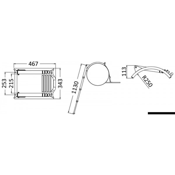 4-step quick-release ladder - N°6 - comptoirnautique.com