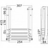 Echelle sous plate-forme coulissante 4 marches - N°3 - comptoirnautique.com