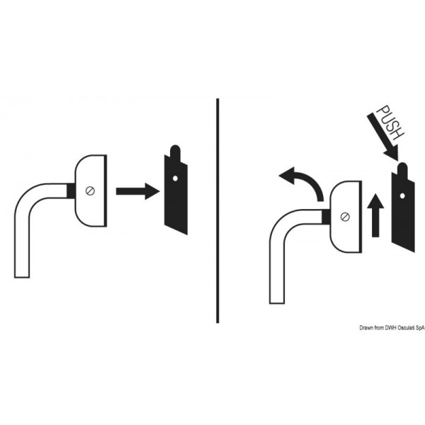 Kit di fissaggio rapido per scala in acciaio inox - N°2 - comptoirnautique.com