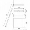 Scala retrattile Portofino a 4 gradini 1156 mm - N°2 - comptoirnautique.com