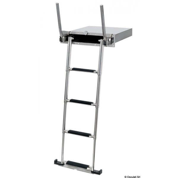 Scala telescopica da incasso a 4 gradini AISI316 - N°1 - comptoirnautique.com