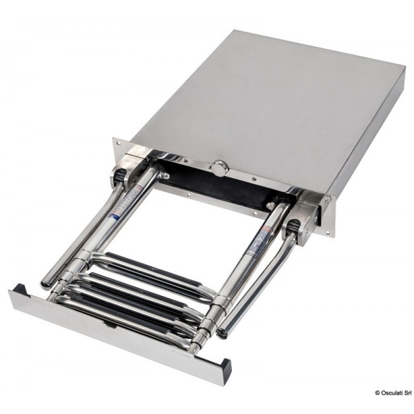 Scala telescopica da incasso a 4 gradini AISI316 - N°2 - comptoirnautique.com