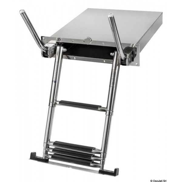 Scala telescopica da incasso a 4 gradini AISI316 - N°5 - comptoirnautique.com