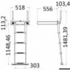 Scala telescopica da incasso a 4 gradini AISI316 - N°6 - comptoirnautique.com