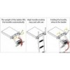 Scala telescopica da incasso a 4 gradini AISI316 - N°7 - comptoirnautique.com