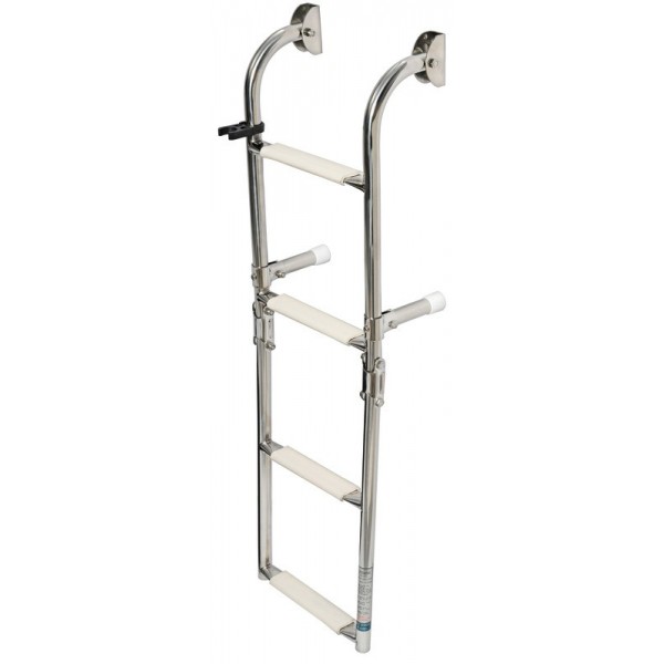Scala pieghevole standard AISI316 con 4 gradini - N°1 - comptoirnautique.com