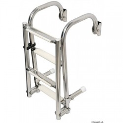 Folding ladder with rounded...