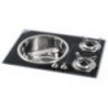 Stainless steel envier crystal worktop 2 x 1750 W