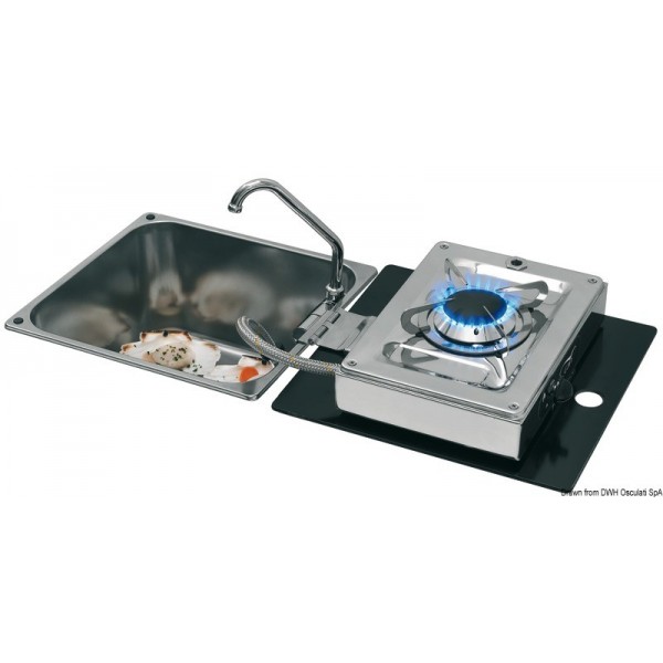 1-burner rectangular hinged cooktop. - N°1 - comptoirnautique.com 