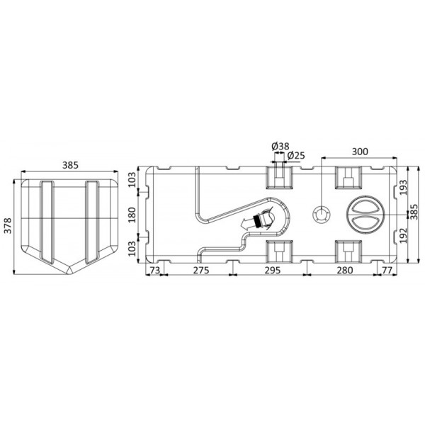 Abwassertank mit Zerkleinerer 12 V 100 l - N°2 - comptoirnautique.com 