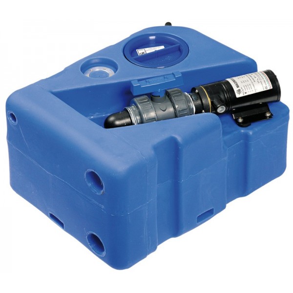 Serbatoio per le acque reflue, trituratore orizzontale 40 l 24 V - N°2 - comptoirnautique.com