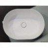 Fregadero semioval blanco Ocritech 350x260 mm