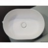 Lavello semi-ovale bianco Ocritech 350x260 mm