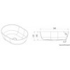 Evier à poser semi oval Ocritech blanc 350x260 mm  - N°3 - comptoirnautique.com