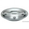 Mirror-polished stainless steel oval sink 510x390 mm