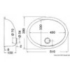 Lavello ovale in acciaio inox lucidato a specchio 510x390 mm - N°2 - comptoirnautique.com