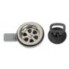 Scarico laterale a 90° in acciaio inox + moplen Ø 20 mm - N°2 - comptoirnautique.com