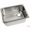 Lavello rettangolare in acciaio inox 250x360x150 mm