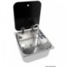 Sink with smoked glass lid 352x322x146 mm