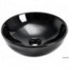 Black ceramic hemispherical sink 365 mm