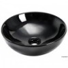 Black ceramic hemispherical sink 365 mm - N°1 - comptoirnautique.com