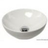 Half-round ceramic sink on worktop Ø365mm 