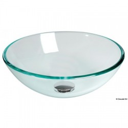 Semi-spherical glass sink...