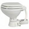 Compact 12V electric toilet with wooden seat