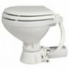 Compact electric toilet with wooden seat 12 V