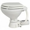 Compact electric toilet with wooden seat 12 V - N°1 - comptoirnautique.com 