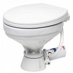 Electric toilet with large...