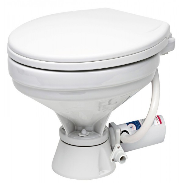 Electric toilet with large plastic cover 24 V - N°1 - comptoirnautique.com