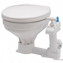 Manual toilet with large...