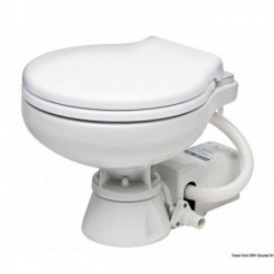 Electric toilet with white...