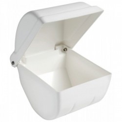 White ABS toilet paper holder